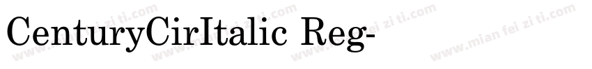 CenturyCirItalic Reg字体转换